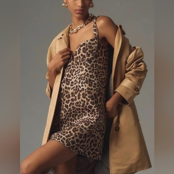 Dhruv Kapoor x Anthroplogie Leopard Mini Dress S - Picture 7 of 12